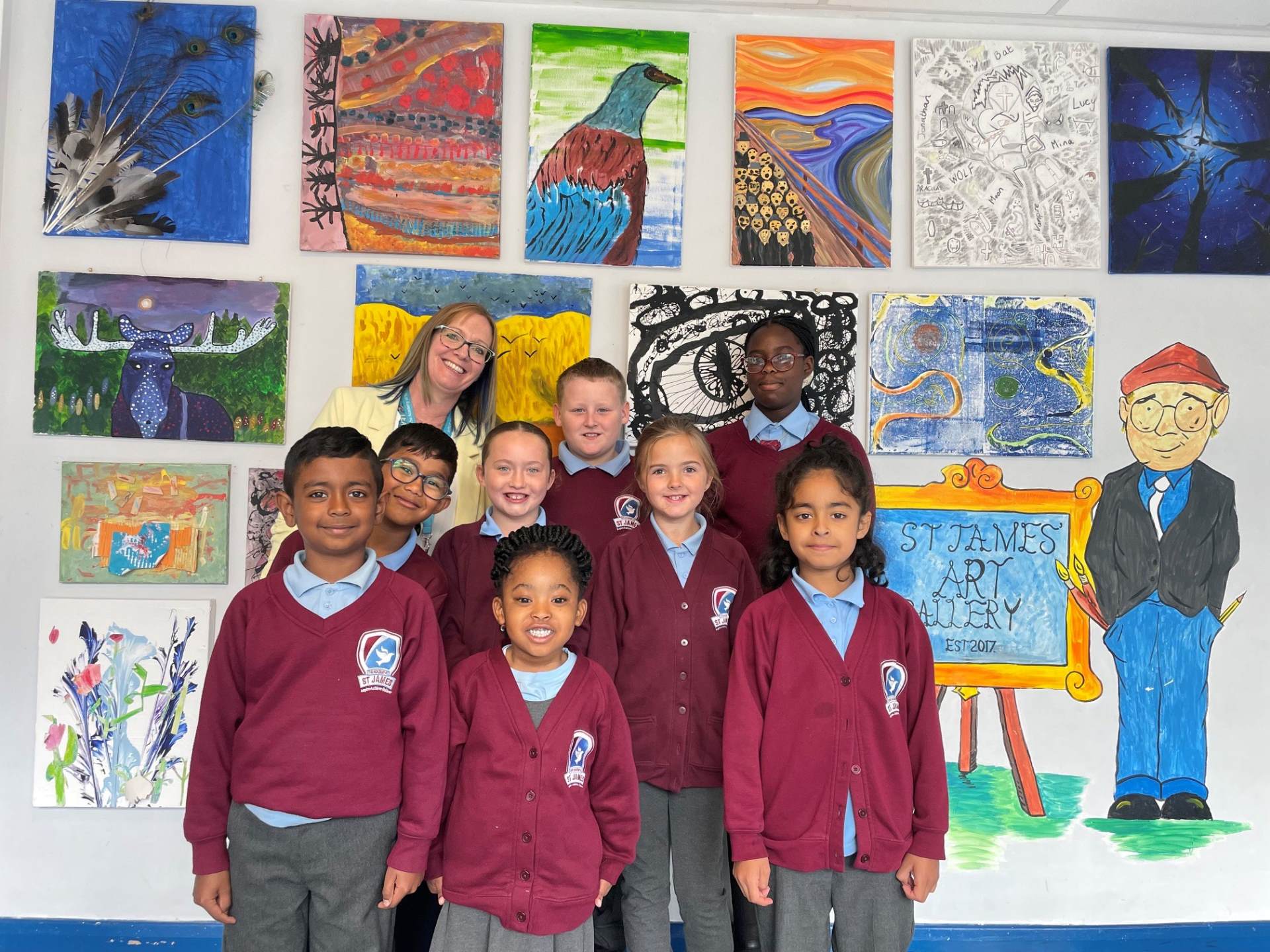 Ofsted Report Headteacher Ruthi Thompson with students of the Academy at St James are thrilled following their recent OFSTED report